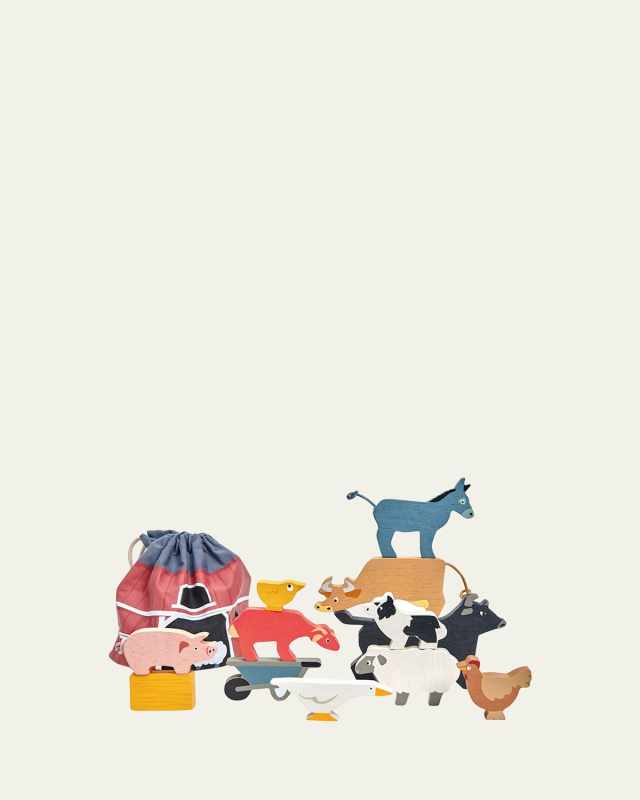 Kid's Stacking Farmyard Play Set